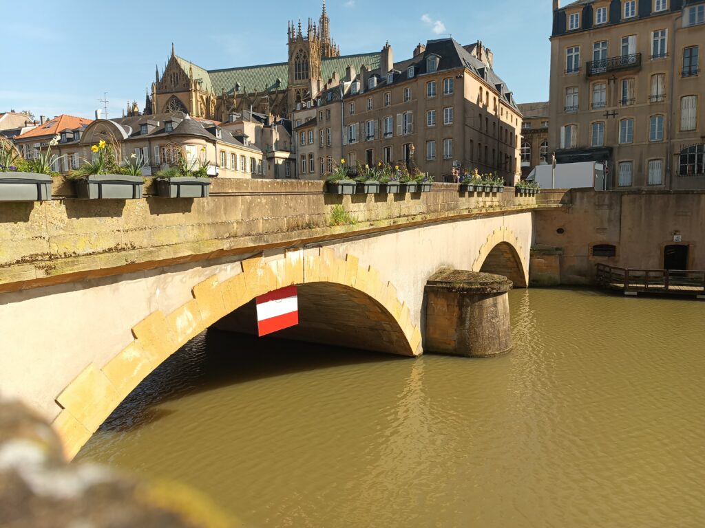 Blick über Metz Chemin des Allemands